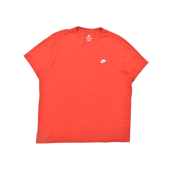 Nike The Nike Tee Men's Red Crewneck T-Shirt Short Sleeve Solid Regular Size XXL - Picture 1 of 8